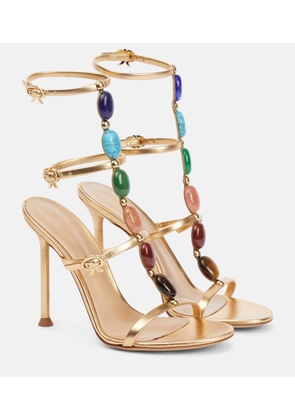 Gianvito Rossi Shanti embellished leather sandals