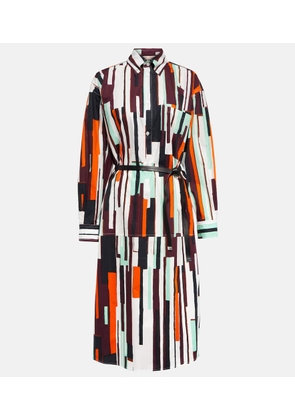 Plan C Printed shirt dress