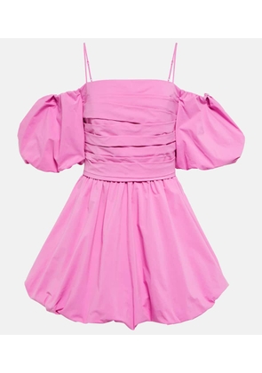 Simkhai Puff-sleeve off-shoulder minidress