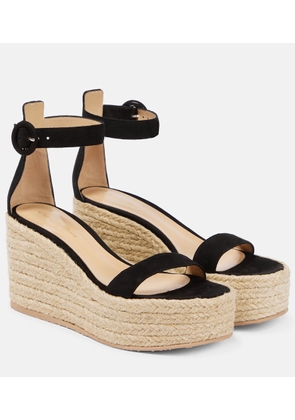 Gianvito Rossi Portofino suede espadrille wedges