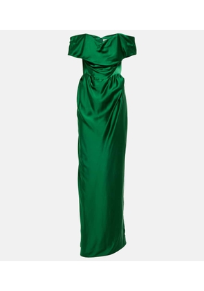 Vivienne Westwood Off-shoulder satin gown