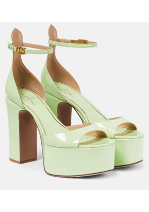 Valentino Garavani VLogo patent leather platform sandals
