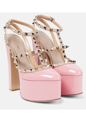 Valentino Garavani Rockstud patent leather platform pumps