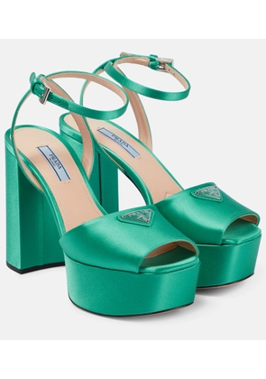 Prada Satin platform sandals