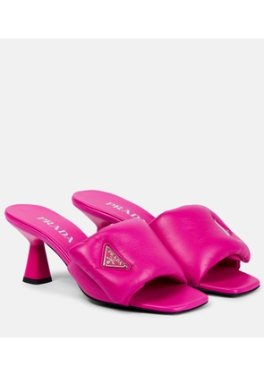 Prada Padded leather mules