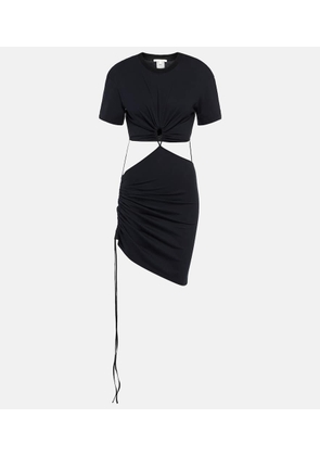 Nensi Dojaka Cutout cotton jersey T-shirt dress