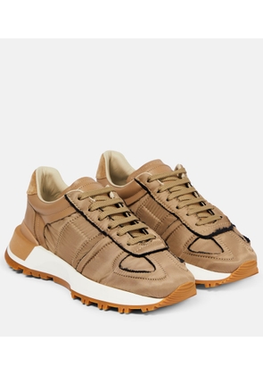 Maison Margiela 50-50 nylon and suede sneakers