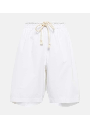 Jil Sander High-rise cotton shorts