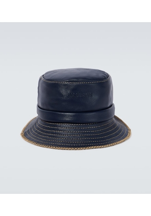 Jacquemus Le Bob Mentalo leather bucket hat