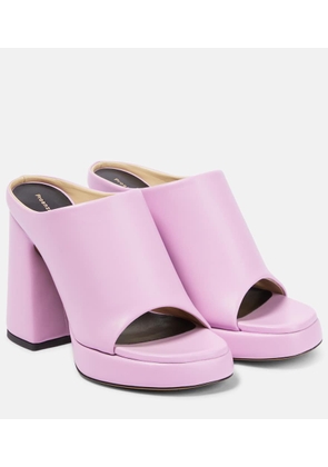 Proenza Schouler Forma leather platform mules