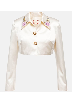 Miss Sohee Bridal embellished silk jacket and top set