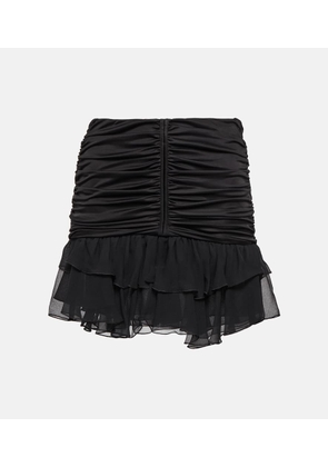 Blumarine Ruffle-trimmed pleated miniskirt