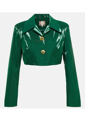 Miss Sohee Cropped silk jacket