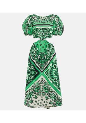 REDValentino Printed cotton midi dress