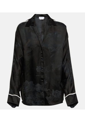 Off-White Floral jacquard pajama top