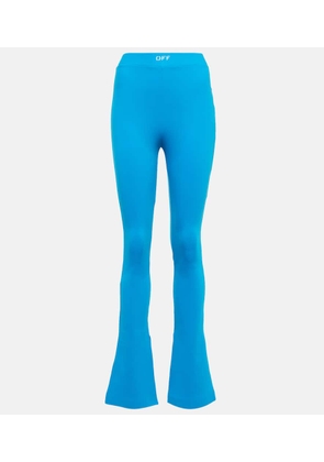 Off-White High-rise jersey split-hem leggings