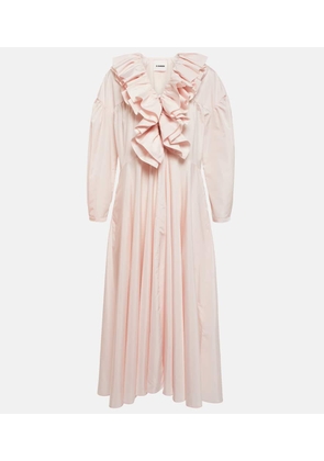 Jil Sander Ruffle-trimmed midi dress