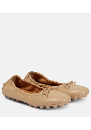 Tod's Bubble leather ballet flats