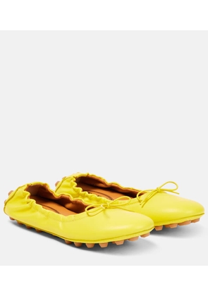 Tod's Bubble Ballerinas leather ballet flats