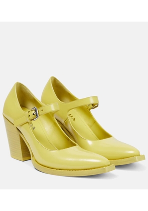 Prada Cedro leather pumps