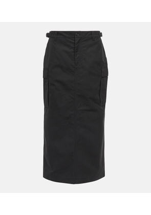 Wardrobe.NYC Cotton cargo midi skirt