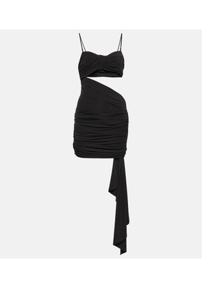 Off-White Cutout crepe minidress