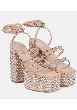 Paris Texas Holly Evita suede platform sandals