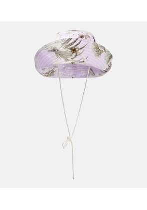 Erdem Floral canvas bucket hat
