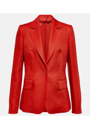 Max Mara Alpaca single-breasted linen blazer