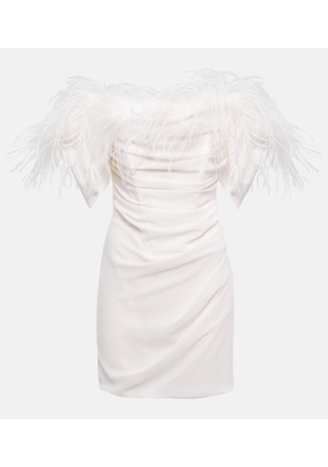 Giuseppe di Morabito Feather-trimmed minidress