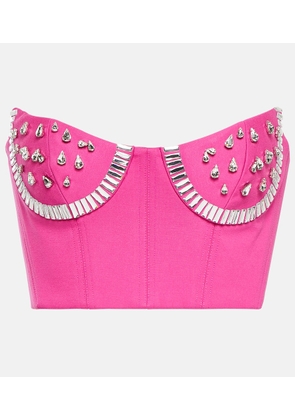 Area Crystal-embellished bustier