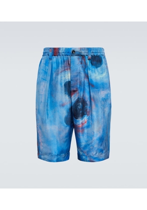 Marni Printed silk shorts