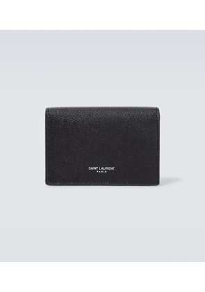 Saint Laurent Logo leather card case