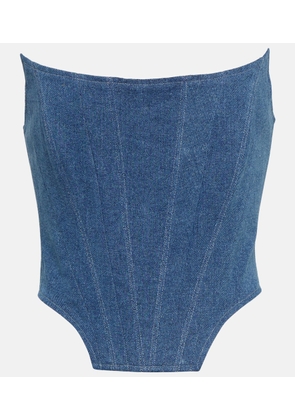 Giuseppe di Morabito Denim bustier top