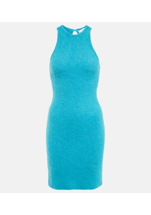 Ganni Alpaca and wool-blend minidress