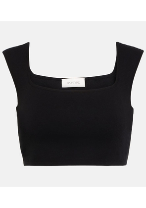 Sportmax Cotton crop top