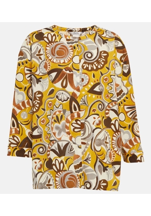'S Max Mara Ilenia printed cotton-blend blouse