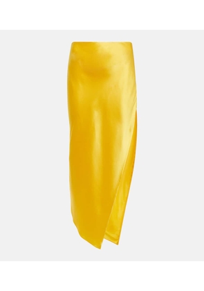 The Sei Silk midi skirt
