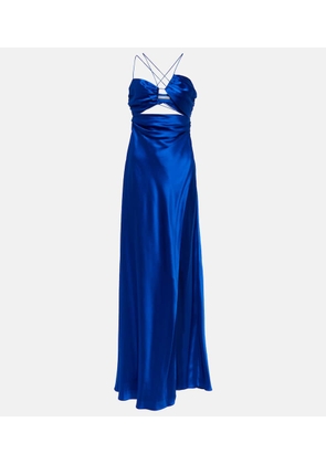 The Sei Asymmetrical cutout silk gown
