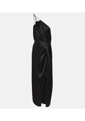 The Sei One-shoulder silk midi dress