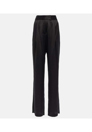 The Sei High-rise wide-leg silk satin pants