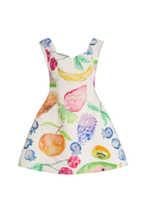 Rosie Assoulin Halo Printed Cotton-Blend Mini Dress - Moda Operandi