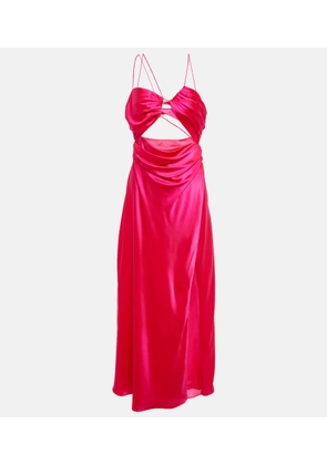 The Sei Asymmetric silk satin gown