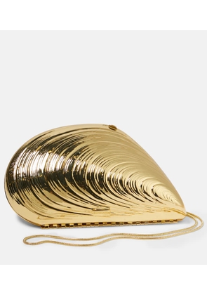 Simkhai Bridget metal shell clutch