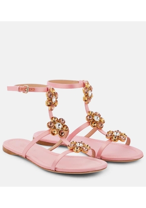 Giambattista Valli Jaipur embellished satin sandals