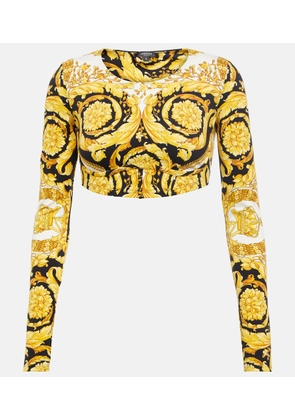 Versace Barocco crop top