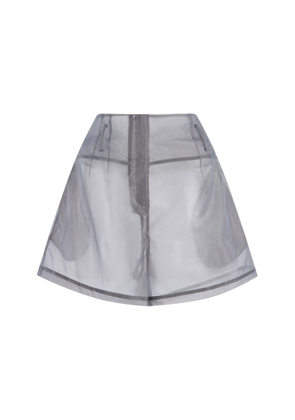 The Frankie Shop Lise Sheer Silk-Blend Shorts - Moda Operandi
