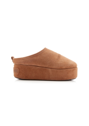 Balenciaga Alaska Suede & Faux-Fur Slippers - Moda Operandi