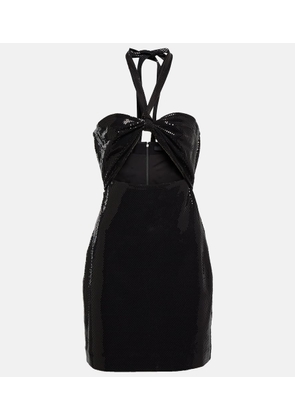 Rotate Sequin-embellished cutout minidress