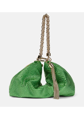 Jimmy Choo Callie crystal-embellished pouch